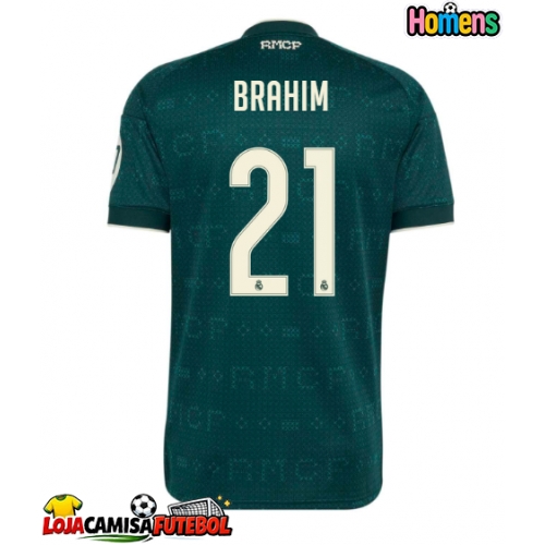 Camisa de Futebol Real Madrid Brahim Diaz #21 Equipamento Secundário 2026-27 Manga Curta